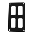 Pacer Switch Panel - 2 Switch  2 Row - 3" x 4.75" - Black Powder Coated Aluminum [PSC-22-BK]