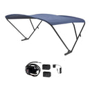 SureShade Battery Powered Bimini - Black Anodized Frame  Navy Fabric [2021133095]