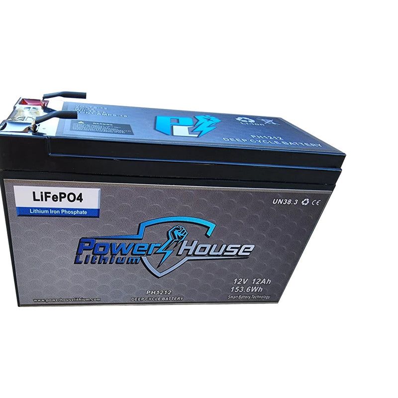 PowerHouse Lithium 12v 12ah Deep Cycle Battery