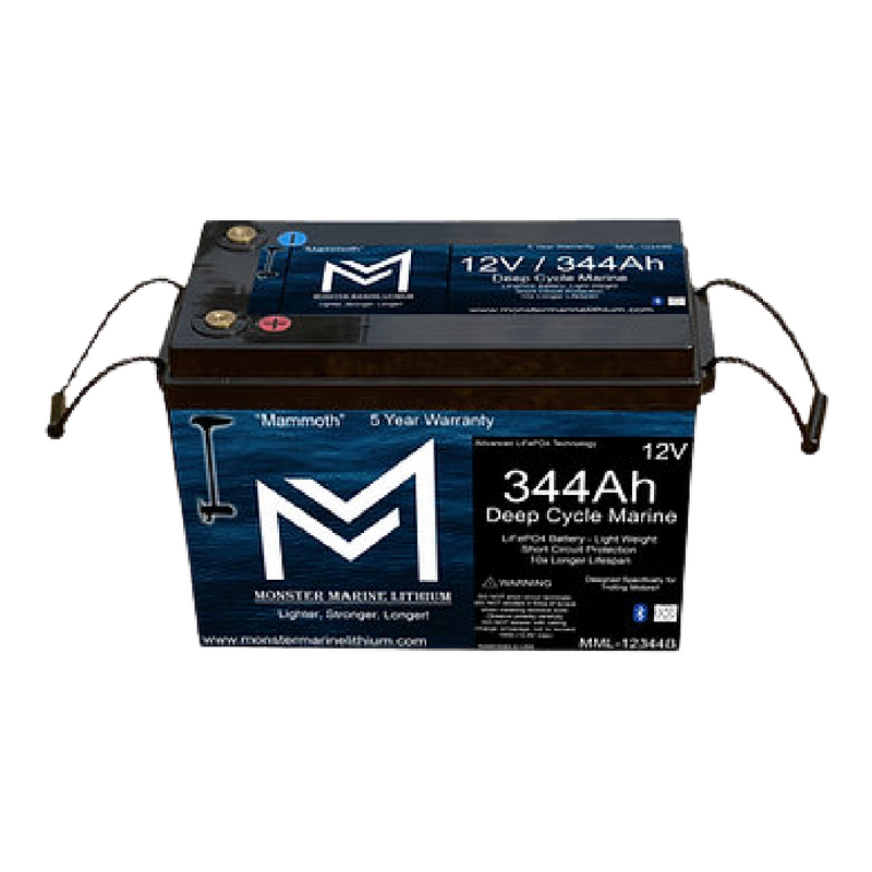 Monster Marine Lithium 12V 334AH  Deep Cycle Battery w/ Bluetooth [MML-12344B] ONLY 1 LEFT