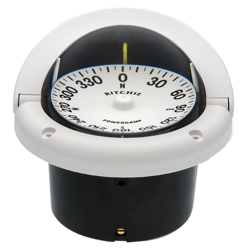 Ritchie HF-742W Helmsman Compass - Flush Mount - White [HF-742W] - Mealey Marine