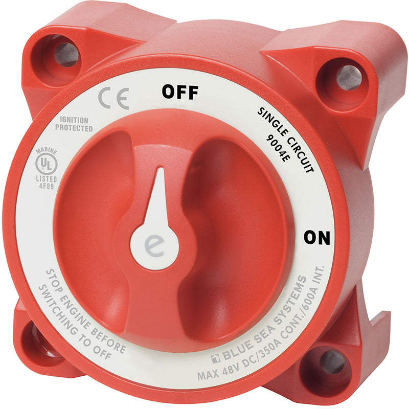 Blue Sea 9004e e-Series Battery Switch Single Circuit ON/OFF w/Alternator Field Disconnect [9004E] - Mealey Marine