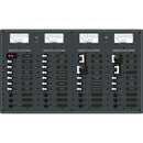 Blue Sea 8086 AC 3 Sources +12 Positions/DC Main +19 Position Toggle Circuit Breaker Panel - White Switches [8086] - Mealey Marine