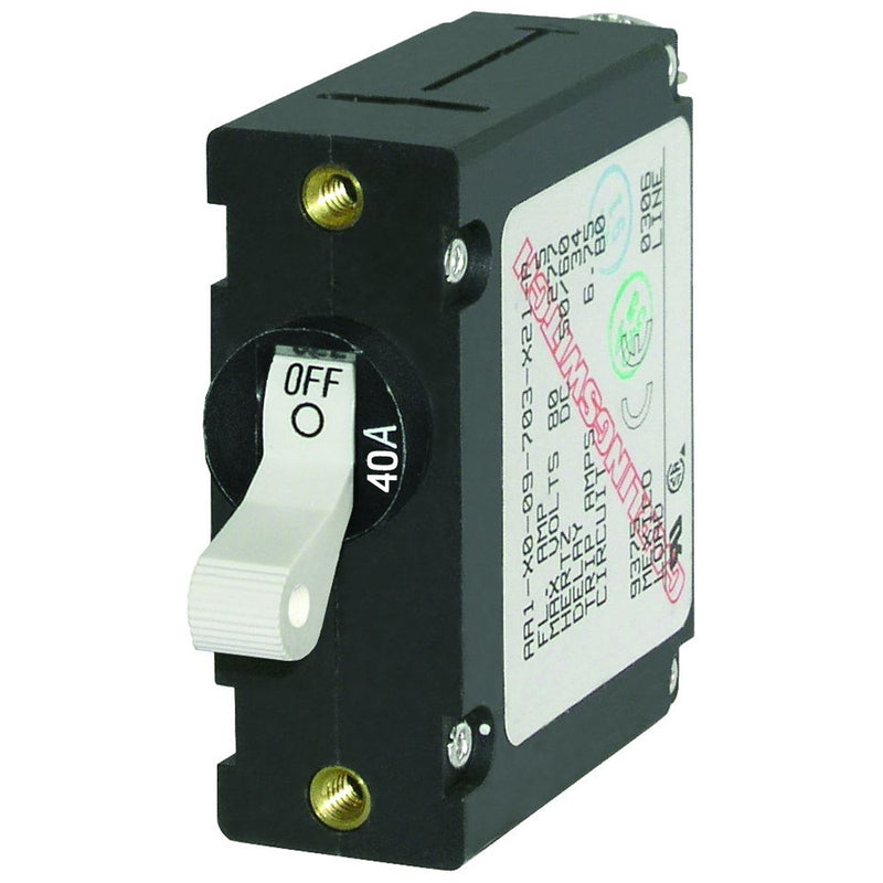 Blue Sea 7226 AC/DC Single Pole Magnetic World Circuit Breaker - 40AMP [7226] - Mealey Marine