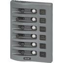 Blue Sea 4376 WeatherDeck Water Resistant Circuit Breaker Panel - 6 Position - Grey [4376] - Mealey Marine