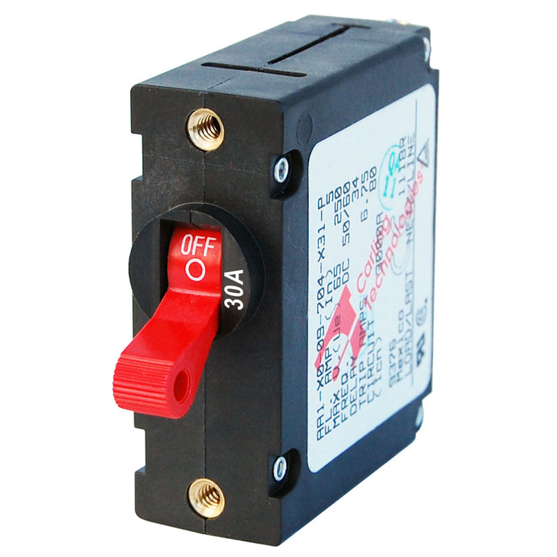 Blue Sea 7221 AC / DC Single Pole Magnetic World Circuit Breaker  -  30 Amp [7221] - Mealey Marine