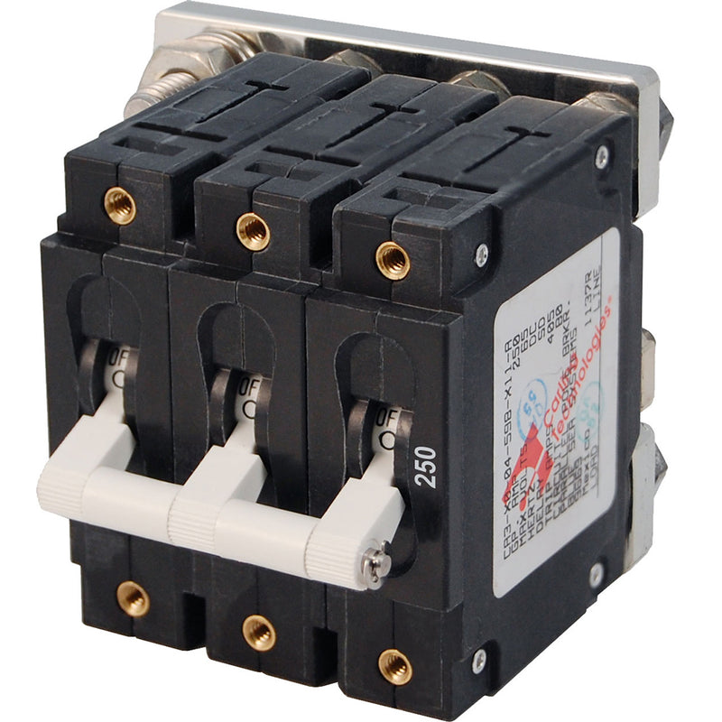 Blue Sea 7270 250A C-Series Triple Pole Toggle DC Circuit Breaker [7270] - Mealey Marine