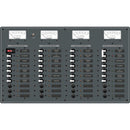 Blue Sea 8095 AC Main +8 Positions / DC Main +29 Positions Toggle Circuit Breaker Panel   (White Switches) [8095] - Mealey Marine