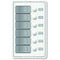 Blue Sea 8273 Water Resistant Panel - 6 Position - White - Vertical [8273] - Mealey Marine