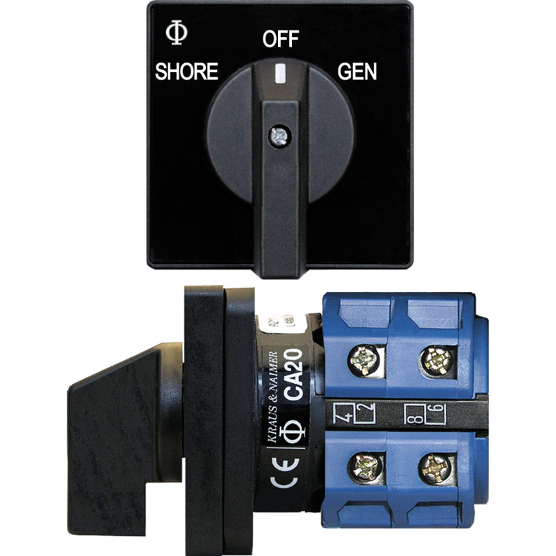 Blue Sea 9009 Switch, AC 120VAC 32A OFF +2 Position [9009] - Mealey Marine