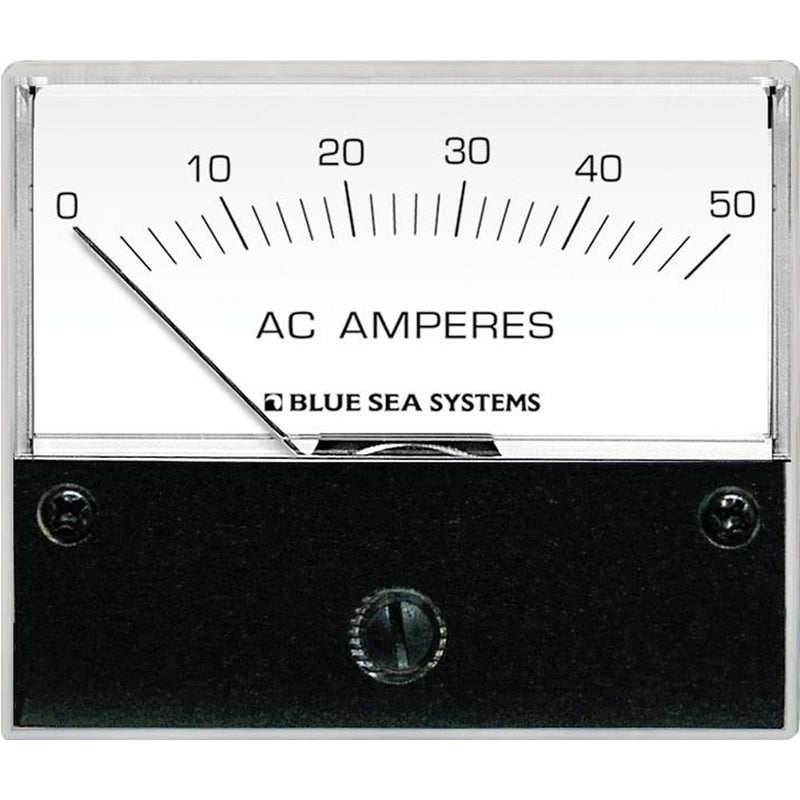 Blue Sea 9630 AC Analog Ammeter  0-50 Amperes AC [9630] - Mealey Marine