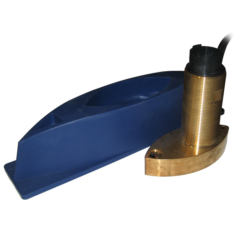 SI-TEX 496/50/200ST Bronze Thru-Hull Triducer w/Fairing Block f/ES502 [496/50/200ST-ES] - Mealey Marine