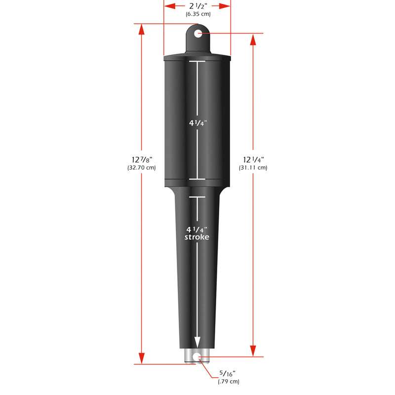 Lenco 102XD Extreme Duty Actuator - 24V - 4-1/4" Stroke - 5/16" Hardware [15067-001] - Mealey Marine