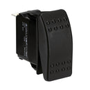 Paneltronics DPDT ON/OFF/ON Waterproof Contura Rocker Switch w/LEDs - Black [001-699] - Mealey Marine