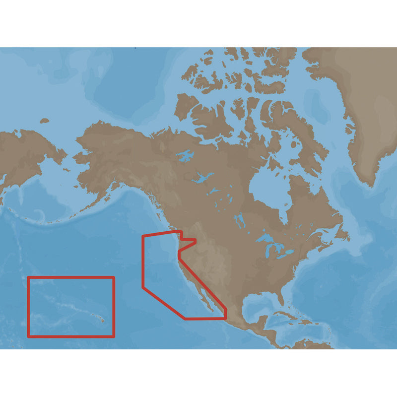 C-MAP MAX NA-M024 - U.S. West Coast & Hawaii - C-Card [NA-M024C-CARD] - Mealey Marine