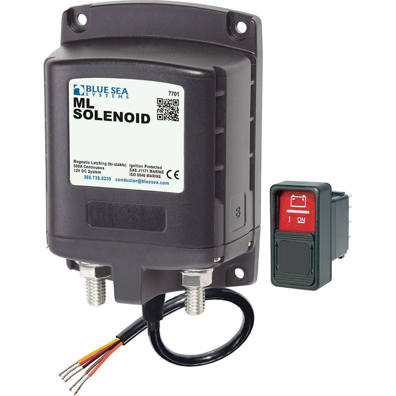 Blue Sea 7701 ML-Series Solenoid w/Contura Switch 12VDC [7701] - Mealey Marine