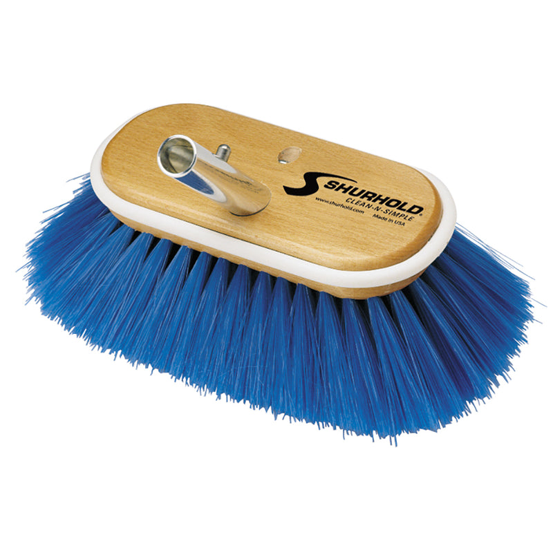 Shurhold 6" Nylon Extra Soft Bristles Deck Brush [970] - Mealey Marine