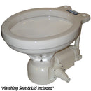 Raritan Sea Era Electric Toilet - Household Style - Integral Pump - Straight  90 Discharge - 12v [160HI012] - Mealey Marine