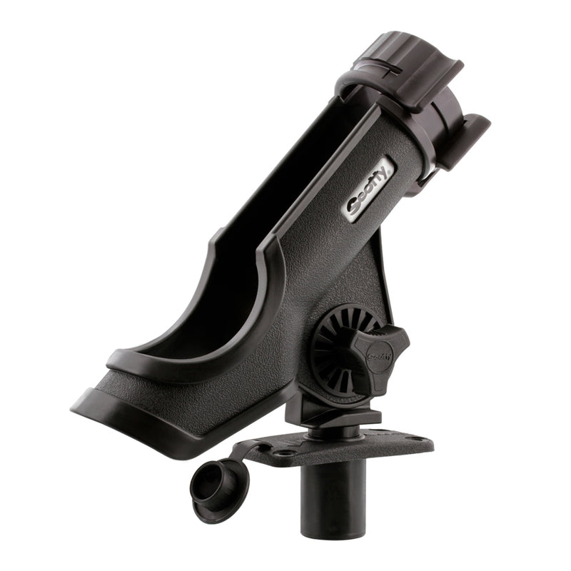 Scotty Powerlock Rod Holder Black w/244 Flush Deck Mount [231-BK] - Mealey Marine