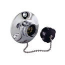 Perko Water Inlet Fitting w/Plug [0499DP0CHR] - Mealey Marine