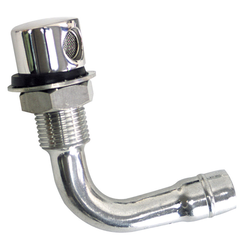 Whitecap Fuel Vent - Round Head, 90 Degree, 9/16" Hose [S-7033C] - Mealey Marine