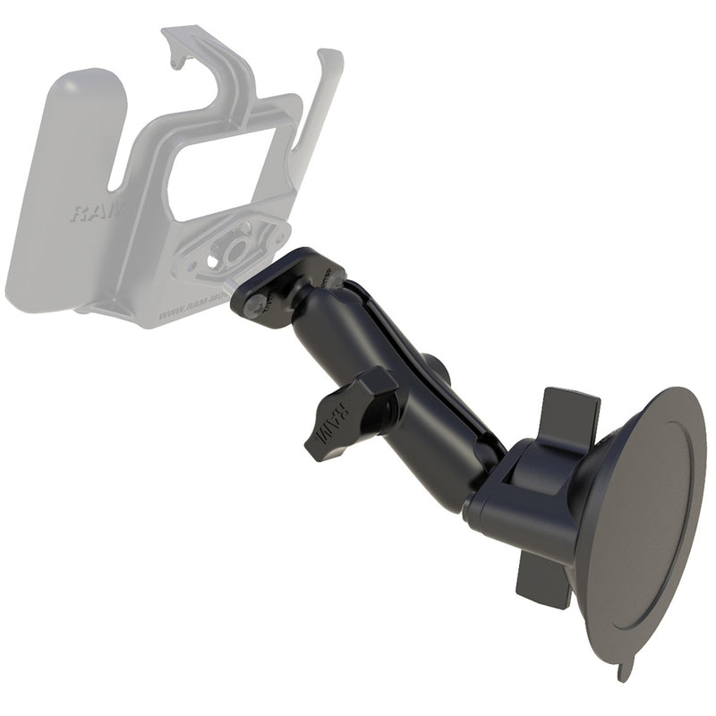 RAM Mount Base Suction Mount Twist Lock - Requires RAM Cradle [RAM-B-166U] - Mealey Marine