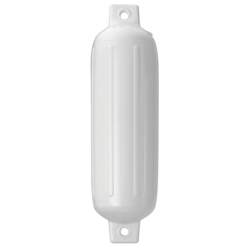 Polyform G-1 Twin Eye Fender 3.5" x 12.8" - White [G-1-WHITE] - Mealey Marine