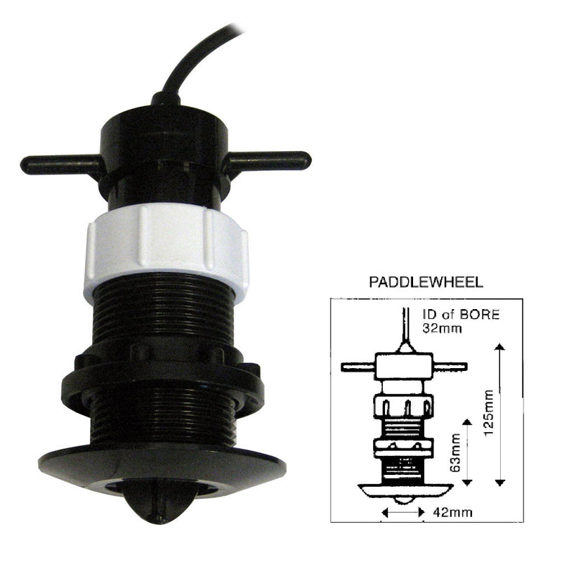 Clipper Speed Log Paddle Wheel Unit Complete with Thru Hull Fitting [CLZ-PWU] - Mealey Marine