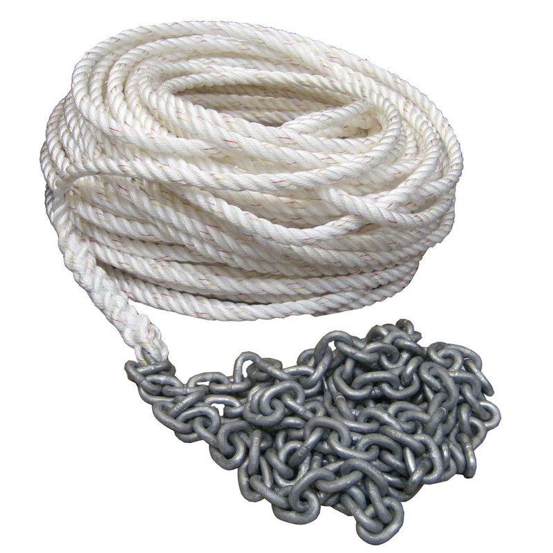 Powerwinch 300' of 1/2" Rope 15' of 1/4" HT Chain Rode [P10295] - Mealey Marine