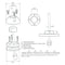 Scanstrut Small Deck Seal SS Connector - .83" Cable - .55" [DS21B-S] - Mealey Marine