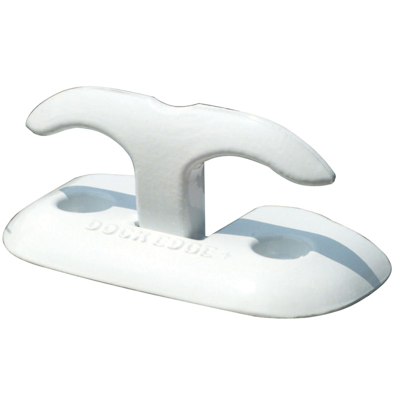 Dock Edge Flip Up Dock Cleat 6" White [2606W-F] - Mealey Marine