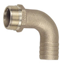 Perko 3/4" Pipe To Hose Adapter 90 Degree Bronze MADE IN THE USA [0063DP5PLB] - Mealey Marine