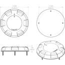 Lumitec Aurora LED Dome Light - White Finish - White/Blue Dimming [101075] - Mealey Marine