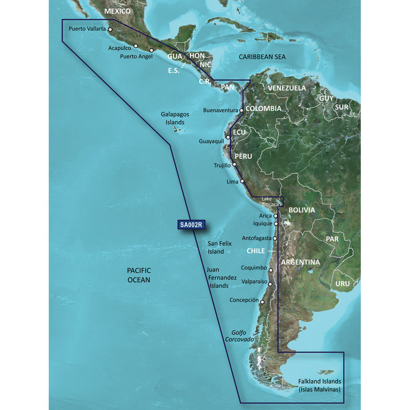 Garmin BlueChart g3 HD - HXSA002R - South America West Coast - microSD/SD [010-C1063-20] - Mealey Marine