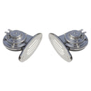 Schmitt  Ongaro Mini SS Dual Drop-In Horn w/SS Grills High  Low Pitch [10055] - Mealey Marine