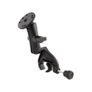 RAM Mount Yoke Clamp Mount w/Double Socket Arm & Round Base [RAM-B-121-202U] - Mealey Marine