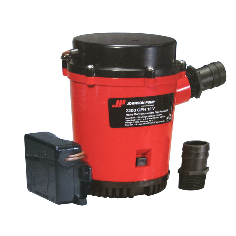 Johnson Pump 2200GPH Ultima Combo Auto Bilge Pump - 12V [02274-001] - Mealey Marine