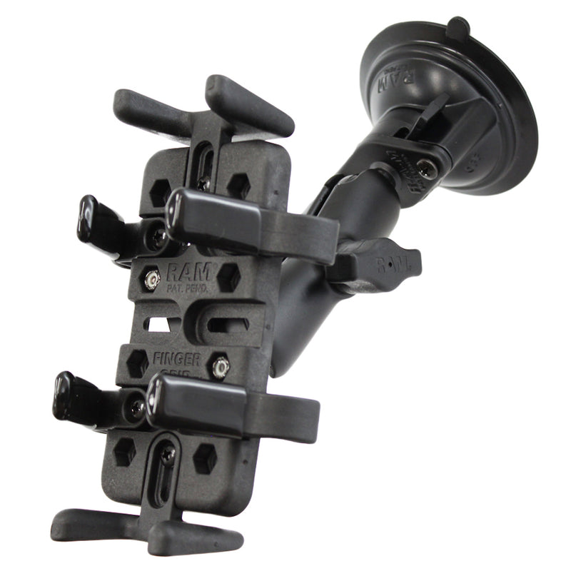 RAM Mount Universal Finger Grip Holder Suction Cup Mount [RAM-B-166-UN4U] - Mealey Marine