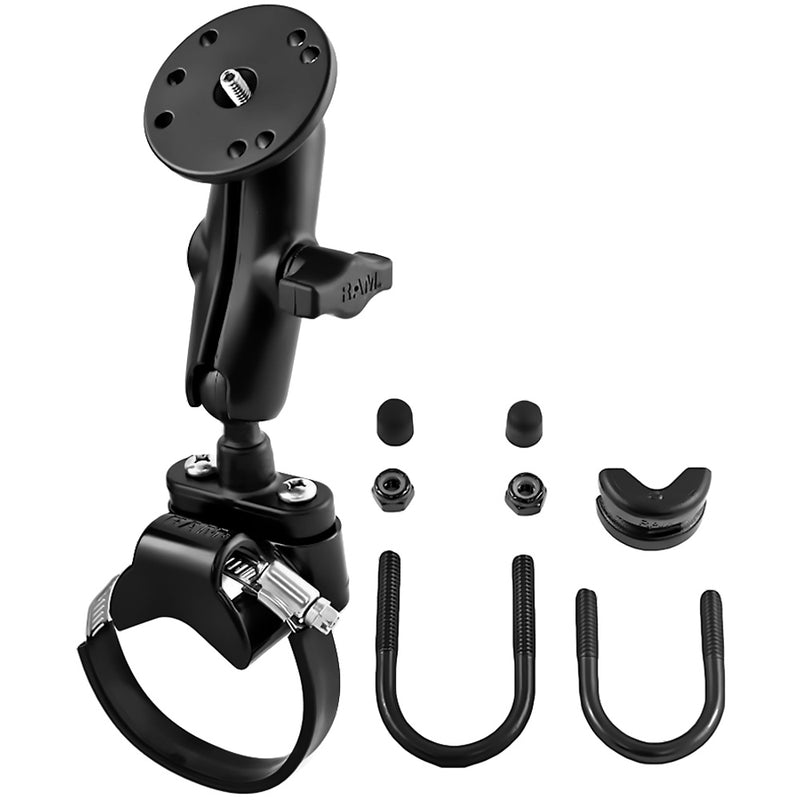 RAM Mount U-Bolt ATV/UTV Strap w/Double Socket Arm and 1/4 -20 Mounting Bolt Base [RAM-B-149Z-2-202A] - Mealey Marine