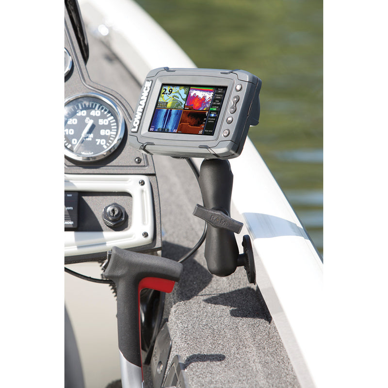 RAM Mount Quick Release Mount f/Lowrance Mark & Elite 5 [RAM-101-LO11] - Mealey Marine