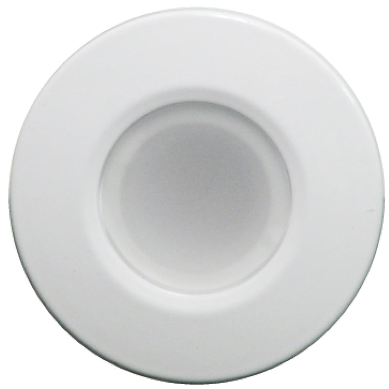 Lumitec Orbit - Flush Mount Down Light - White Finish - 4-Color Blue/Red/Purple/White Non Dimming [112520] - Mealey Marine