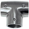 Whitecap 1" O.D. 90 Degree SS Tee Rail Fitting [6143C] - Mealey Marine