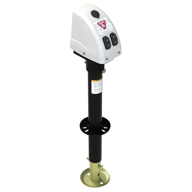 Bulldog 3,500lbs A-Frame RV Jack w/Powered Drive - 12V - White Cover [500188] - Mealey Marine