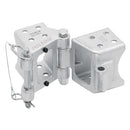 Fulton Fold-Away Bolt-On Hinge Kit 3" x 5" Trailer Beam, Rating 9,000 lbs., 48" Pivot, Z-Max 600 Zinc Finish [HDPB350101] - Mealey Marine