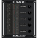 Paneltronics Waterproof Panel - DC 5-Position Illuminated Rocker Switch & Circuit Breaker [9960018B] - Mealey Marine