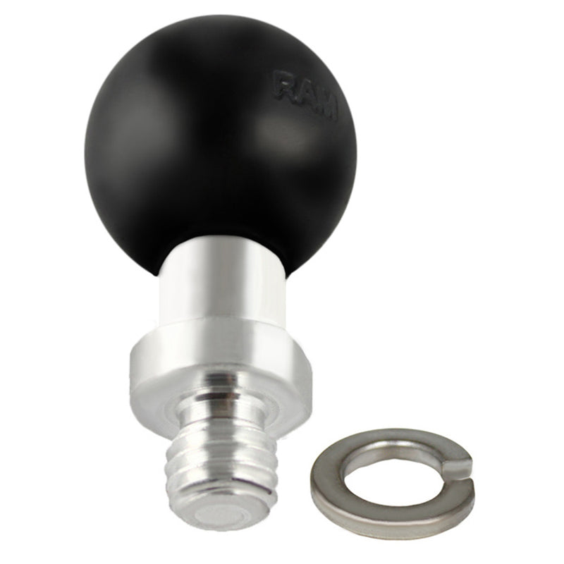 RAM Mount 1" Ball Connected to 3/8"-16 Threaded Post [RAM-B-236U] - Mealey Marine