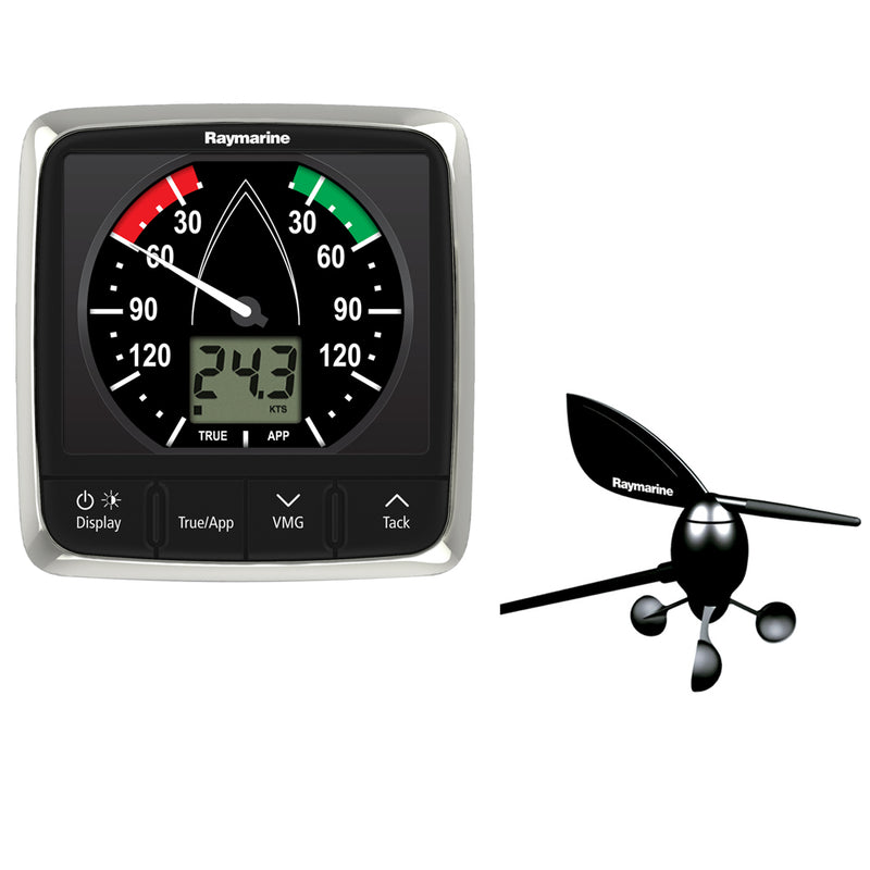 Raymarine i60 Wind Display System w/Masthead Wind Vane Transducer [E70150] - Mealey Marine