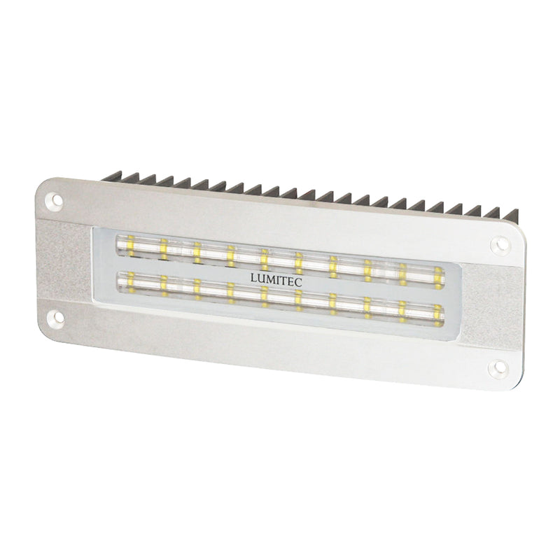 Lumitec Maxillume2 - High Power/Flush Mount Flood Light - White Finish - White Dimming [101135] - Mealey Marine