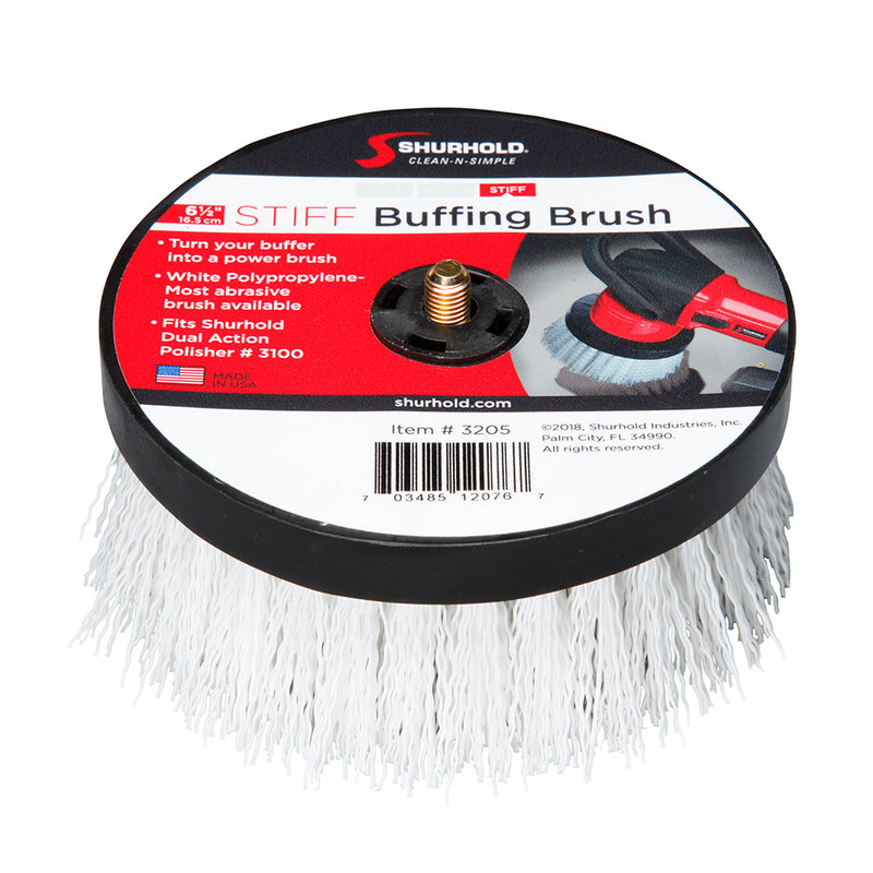 Shurhold 6-1/2" Stiff Brush f/Dual Action Polisher [3205] - Mealey Marine