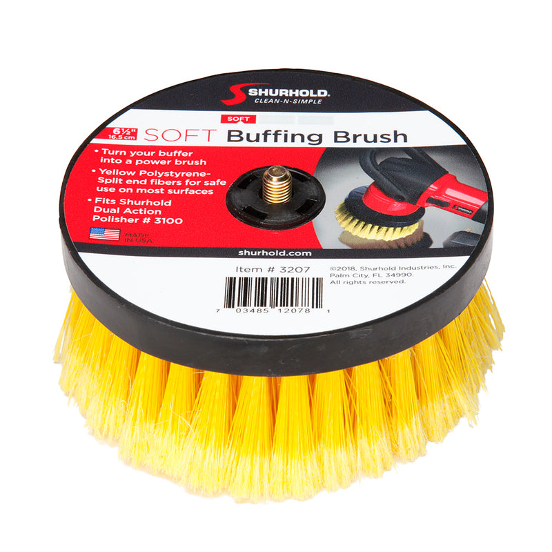 Shurhold 6-1/2" Soft Brush f/Dual Action Polisher [3207] - Mealey Marine